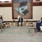 La ministre française déléguée aux Anciens combattants reçue par le Président Tebboune